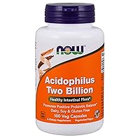 Now Foods Acidophilus Two Billion - 100 Caps 2 Pack
