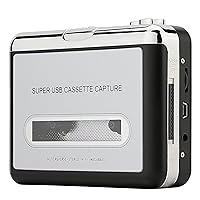 Cassette Player – Portable Tape Player Captures MP3 Audio Music via USB – Compatible with Laptops and Personal Computers – Convert Walkman Tape Cassettes to iPod Format