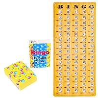 MR CHIPS Jam-Proof Master Board Bingo Card Slide with Shutters Plus Bingo Deck of Calling Cards