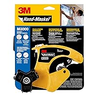 M3000 Tape Dispenser, Film & Tape, Applies Painter's Tape to Masking Film or Paper in One Continuous Application, Compact & Lightweight Design, Saves Time When Preparing For Painting