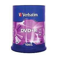 Verbatim 43551 DVD+R 16x 100 Pack Spindle