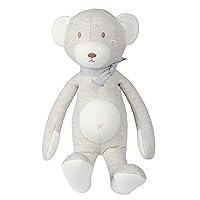 Teddy Bear Organic Linen Cotton Stuffed Animal Toy Plush Doll Best Gifts for Babies Newborn Cute Room Decor 14 inch