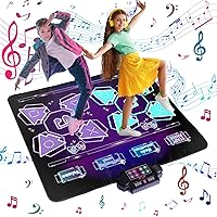 Double Dance Mat for Kids Gifts Ideas for Electronic Dance Challenge Palymat, Optional Single & Double Player Game Modes,Built-in Music, Three levels of difficulty Toys Gift for Girls & Boys Ages 3-12