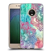 Head Case Designs Officially Licensed Micklyn Le Feuvre Round and Round The Rainbow Mandala 3 Soft Gel Case Compatible with Motorola Moto G5 Plus
