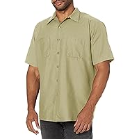 Red Kap Men's Industrial Work Shirt, Regular Fit, Short Sleeve