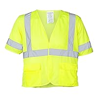 1294FR-L-7-4XLG ANSI Class 3 Flame Retardant Polyester Mesh SAFETY Vest with 2