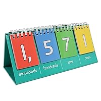 Student Place Value Flip Chart - Thousands - Foldable Pocket Number Chart - Learn to Count by Ones, Tens, Hundreds and Thousands
