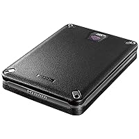 HDPD-SUTB2S 2TB Shockproof Portable SSD with Hardware Encryption & Password Lock Compatible, Win/Mac/ServerOS Compatible, USB 3.2 Gen 1, Made in Japan