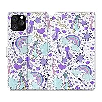 Wallet Case Replacement for iPhone 15 14 13 Pro Max 12 Mini 11 Xr Xs 10 X 8 7+ SE Rainbow Cover Snap Card Holder Pattern Kawaii Heart Cute Fish PU Leather Flip Girly Purple Magnetic Folio