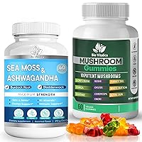 BIO VITALICA Sea Moss Ashwagandha Gummies & Mushroom Gummies (Bundle)