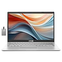 asus 2023 Vivobook 14/ HD Student Laptop, Intel Core i3-1115G4, 16GB RAM, 512GB PCIe SSD, Intel UHD Graphics, Webcam, WiFi 5, Bluetooth, Silver, Win 11, 32GB SnowBell USB Card