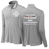 INK STITCH Men St469 Custom printing Front and Back Personalized Endeavor Half Zip Up Pullover