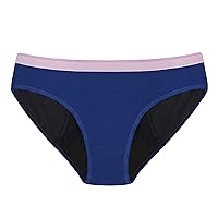 Thinx BTWN) Teen Period Underwear - Bikini Panties, Blue, 11/12 - Super Absorbency