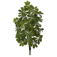Nearly Natural 32’’ Green Baby Schefflera (Real Touch) (Set of 2) Artificial Plant,