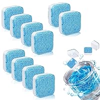 10 Pcs Washing Machine Deep Cleaner Tablet for Washing machines Front and Top Load Machine Descaling Powder Tablet for Tub Cleaning&Drum Stain Remover of washing machine Descaler Powder