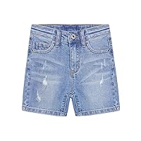 KIDSCOOL SPACE Baby Little Girls Boys Jeans Shorts,Ripped Simple Design Cute Summer Denim Pants