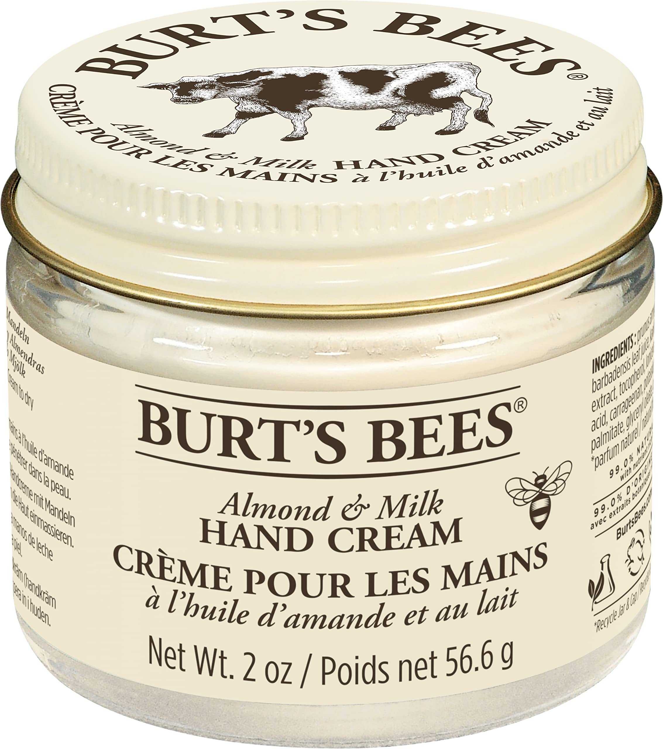 Burt's Bees Almond & Milk Hand Cream, 2 Oz (Pack of 2)