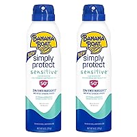 Mineral Enriched Sunscreen, Sensitive Skin, Broad Spectrum Spray, SPF 50, 6oz. - Twin Pack