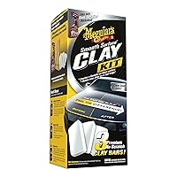 Meguiar’s G191700 Smooth Surface Clay Kit - Includes 180 Grams of Clay Bars, Quik Detailer Spray Bottle and Microfiber Towel