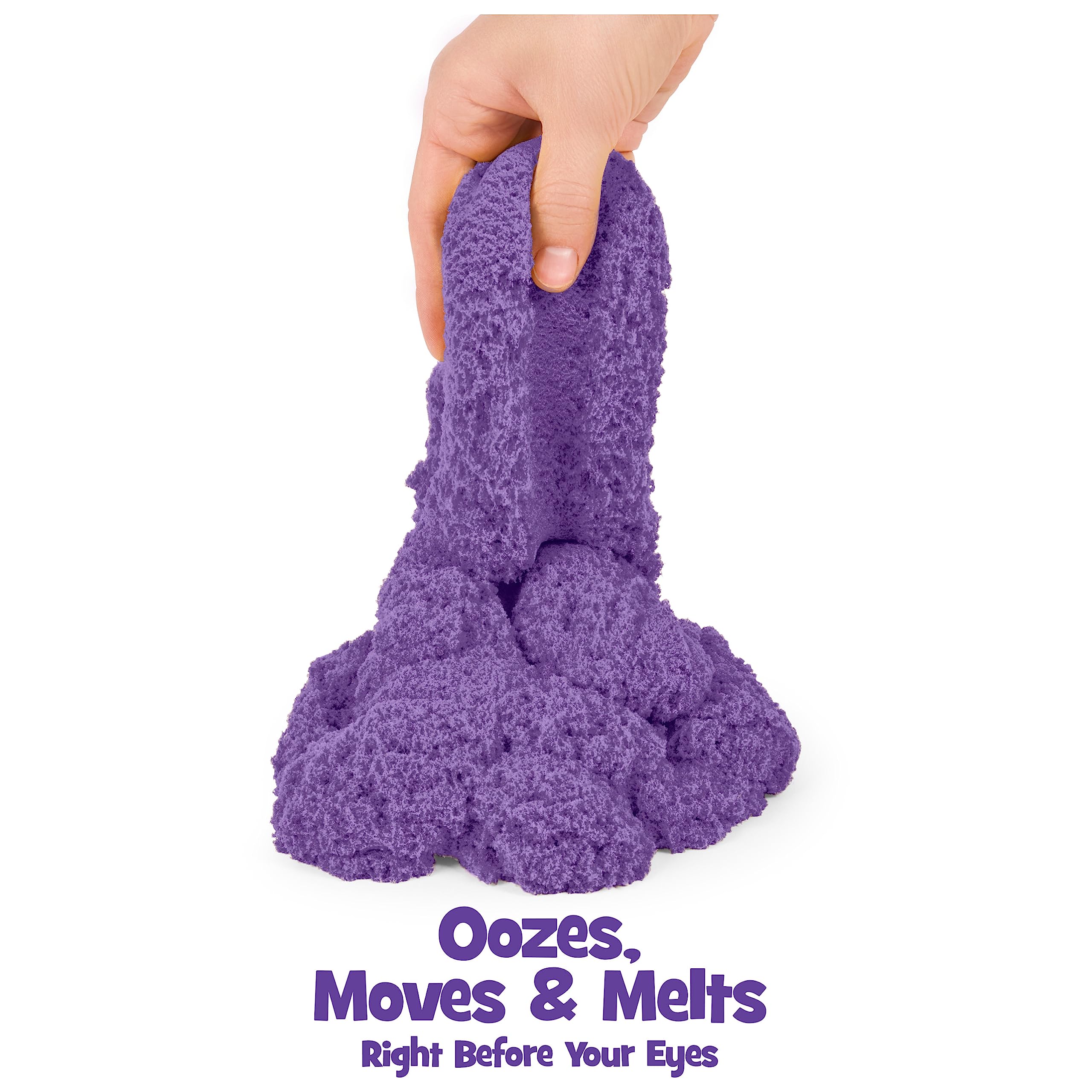 Kinetic Sand, The Original Moldable Sensory Play Sand Toys for Kids, Purple, 2 lb. Resealable Bag, Ages 3+