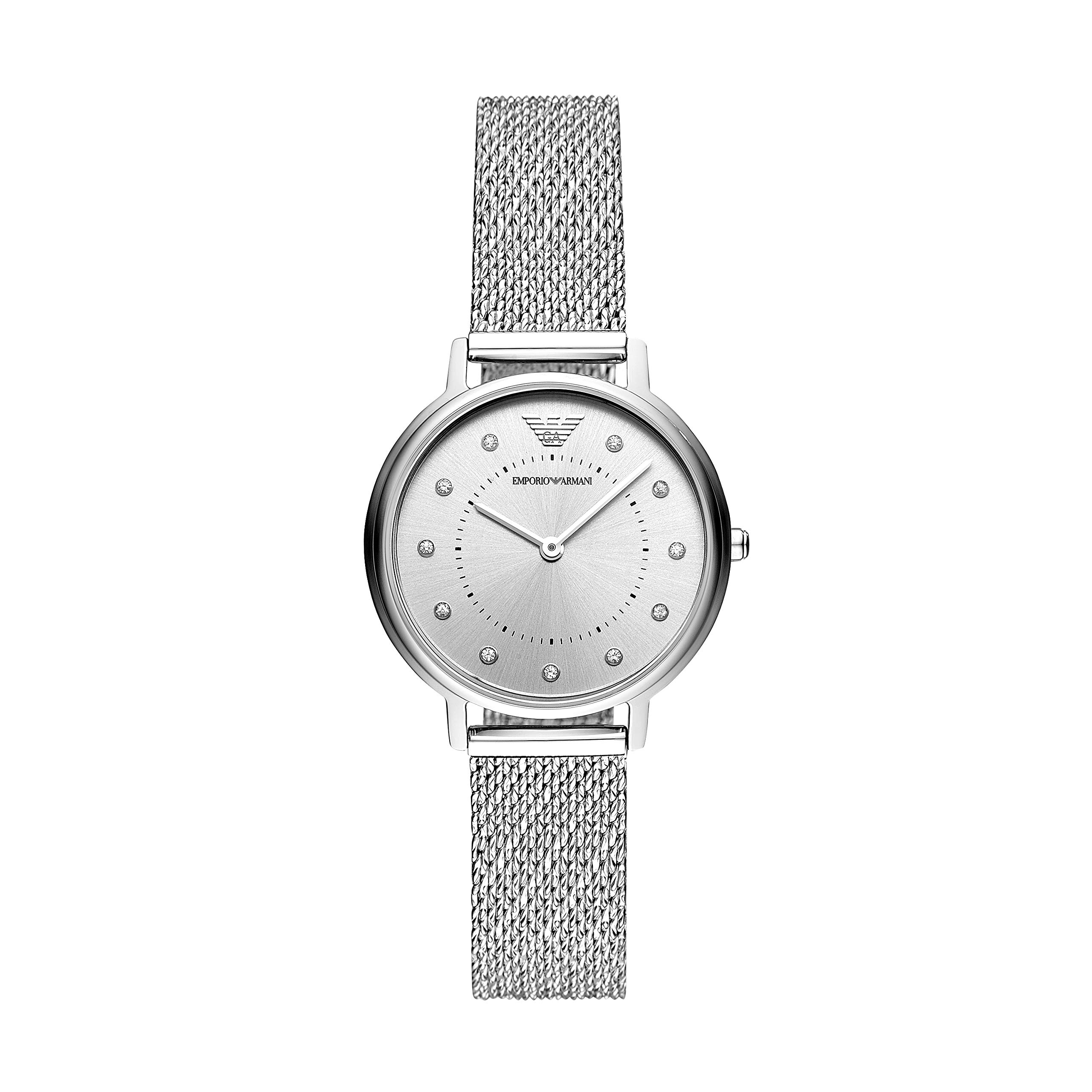 Emporio Armani Women's Stainless Steel Quartz Watch with Stainless-Steel Strap