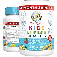 Kids Vitamins by MaryRuth's | Sugar Free | 2 Month Supply | Kids Multivitamin Gummies for Ages 2+ | Multivitamin for Kids | Vitamins for Kids | Vegan | Non-GMO | Only 1 Gummy a Day | 60 Count