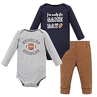 Hudson Baby Unisex Cotton Bodysuit and Pant Set