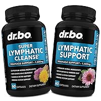 Lymphatic Drainage Supplements Pills - Lymphatic Support Total Herbal Cleanse Products with Echinacea, Ginger, Dandelion Supplement for Nodes Legs & Neck - Lymph Node Detox Lymphatic System Drainage