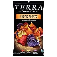 Terra Vegetable Chips, Exotic Potato with Sea Salt, 5 oz. (Pack of 12)