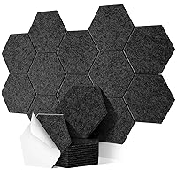 Deecam Hexagon Acoustic Panels 12 Pack, 12