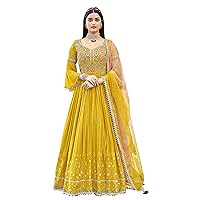 STELLACOUTURE Eid festival ready to wear georgette embroidered indian salwar kameez with dupatta for women (2323-O)