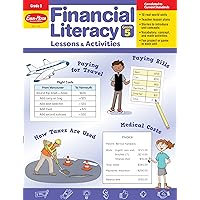 Evan-Moor Financial Literacy Lessons and Activities, Grade 5, Homeschool and Classroom Resource Workbook, Learn about Money, Earning, Paying Bills, ... (Financial Literacy Lessons & Activities)