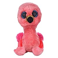 37262 TY Gilda Flamingo-Boo MED, Multicolored, 24 cm