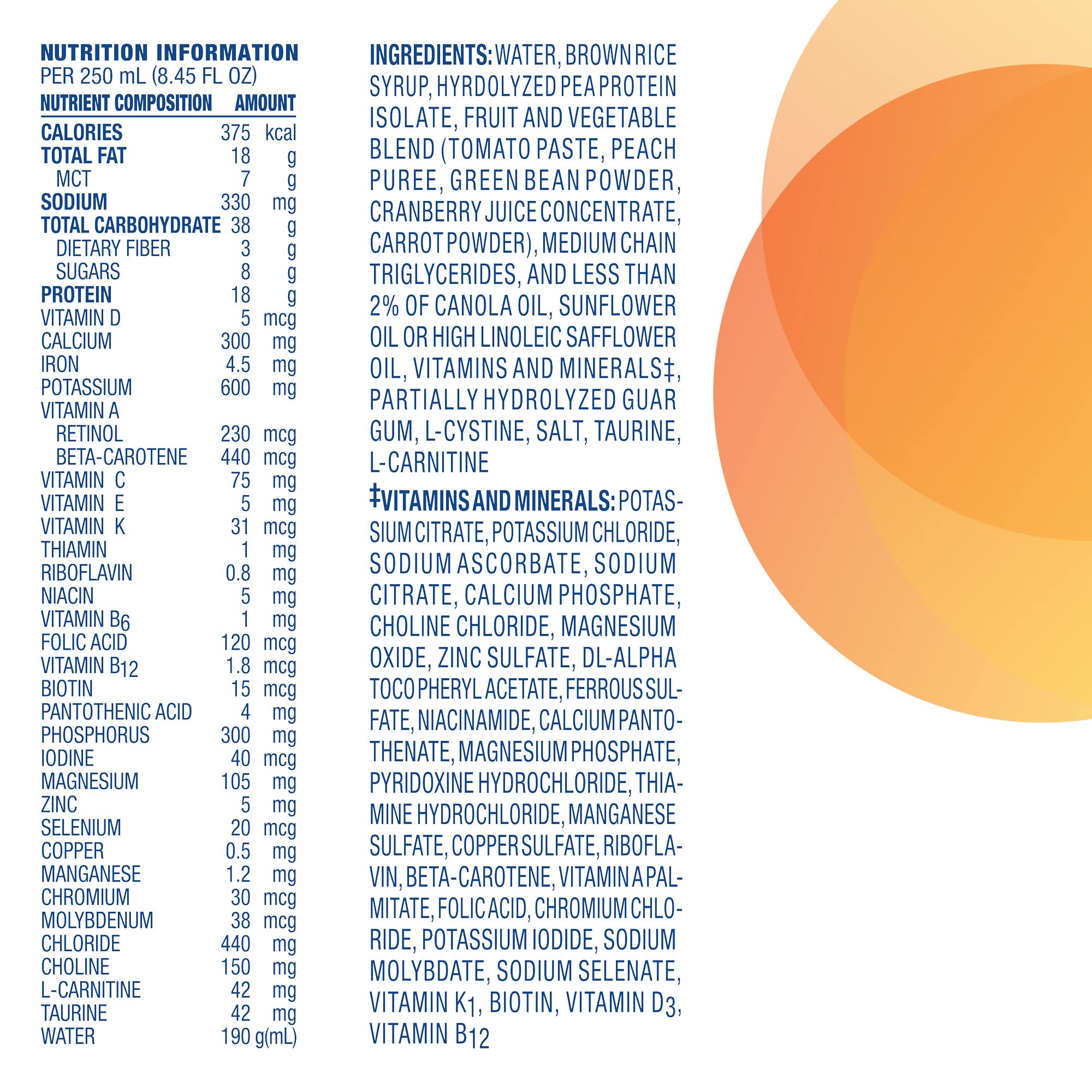 Compleat Peptide 1.5 Tube Feeding Formula, Unflavored, 8.45 FL OZ (Pack of 24)