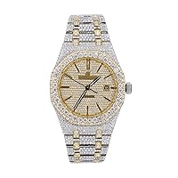 VVS White Moissanite Fully Iced Out Swiss Automatic Movement Hip Hop Studded Handmade Men's Watches