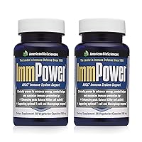 American BioSciences ImmPower, AHCC Mushroom Extract Immune System Support - Immune Support Supplement for Adults - Supports Cytokine Function - 30 Vegetarian Capsules, 500mg/capsule (2 Pack)