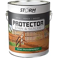 Protector - Sienna, 1 Gallon, Protects Outdoor Wood from Water & UV Rays, Siding, Fence & Deck Stain and Sealer, Outdoor Wood Stain and Sealer