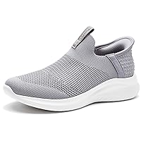Foxsense Men's Slip On Sneakers, Sporty Loafers, Sports Shoes, Running Shoes, Super Comfortable, No Shoelaces, Easy to Walk, For Standing Work, Lightweight
