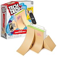 Tech Deck, Competition Wall X-Connect Park Creator, Customizable and Buildable Ramp Set with Exclusive Fingerboard, Kids Toy for Boys and Girls Ages 6 and up