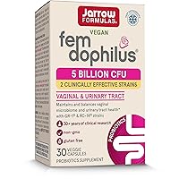 Fem-Dophilus - 5 Billion CFU Per Serving - Womens Probiotic Supplement - Urinary Tract & Vaginal Health - Up to 30 Servings (Veggie Caps)