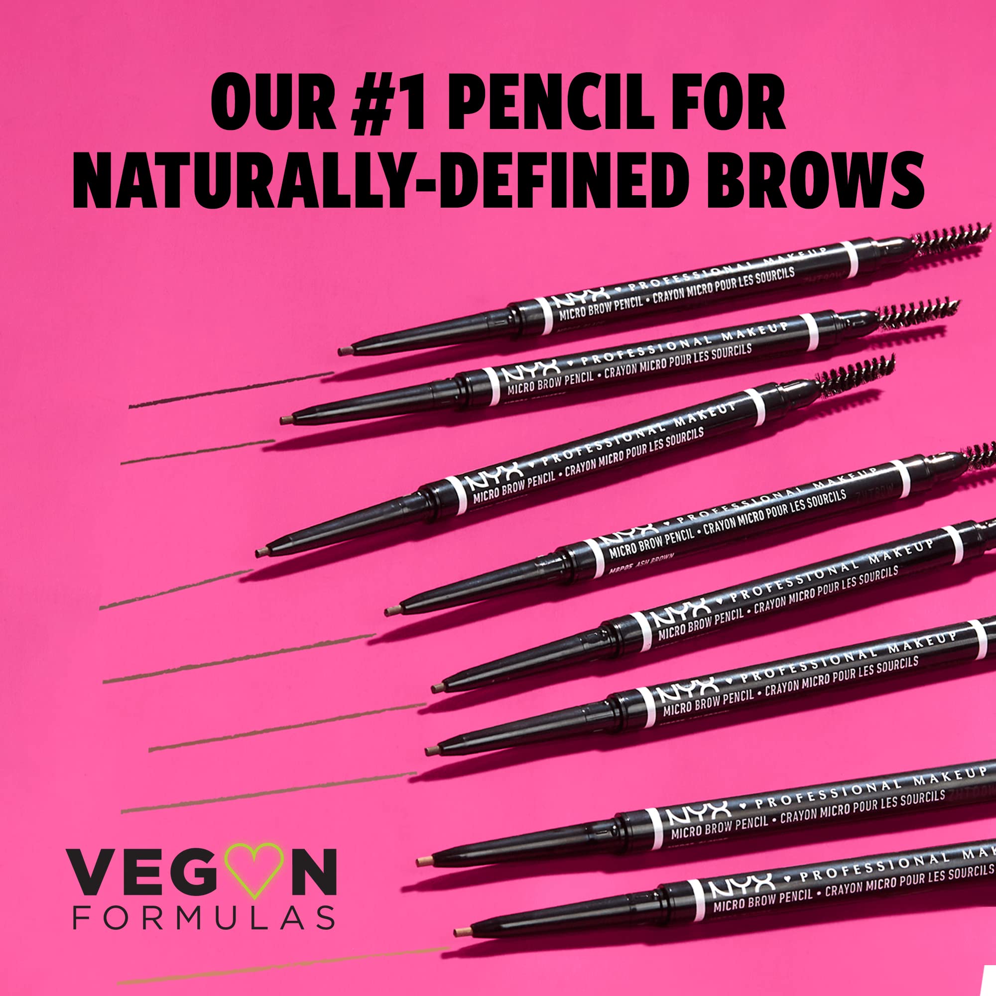 NYX PROFESSIONAL MAKEUP Micro Brow Pencil, Eyebrow Pencil, Espresso, 1 Count