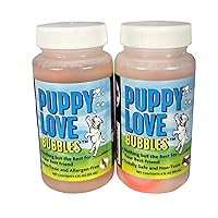Puppy Love Bubbles, Peanut Butter Scented Bubbles 4oz. Bottle-2 Pack in Peanut Butter Flavor for Dogs