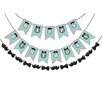 Birthday Party Decorations Happy Birthday Party Garland Baby Boy Little Man Pennant Banner Flag