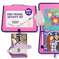 UnbuckleMe Car Seat Buckle Release Tool and Totebook Kids Dry Erase Activity Kit (Princess Theme)