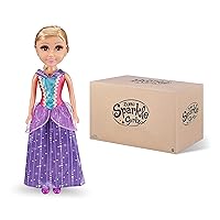 Sparkle Girlz Princess Doll with Sparkly Dress, Long Hair and Interchangeable Outfit by ZURU Royal Accessories Toys and 18 inch Inches Fashion Dolls for Girls (Purple)