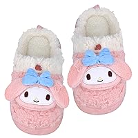 Anime My Melo Rabbit Cinnamon Dog Kuro Womens Fuzzy Memory Foam Slippers Cozy Plush Home Slippers Fluffy Furry House Shoes Indoor Outdoor Slide Slipper