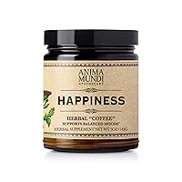 Anima Mundi Apothecary Happiness Powder - Energizing Herbal Coffee Powder with Ashwagandha, Rhodiola, Mucuna and More Mood Boosting Herbs (5oz / 141g)
