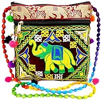 Crafts of India Beautiful Ethnic multi purpose Bag Embroidered Hand made sling