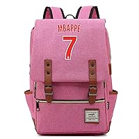 Students KMbappe Large Capacity Bookbag-Lightweight Travel Knapsack Canvas Wear Resistant Daypack for Travel