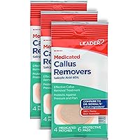 Leader Medicated Callus Remover with Salicylic Acid, Calluses & Toe Corn Treatment Pads/Patches, All-Day Pain Relief & Cushioning Protection Against Shoe Pressure and Friction, 6 Pads (Pack of 3)